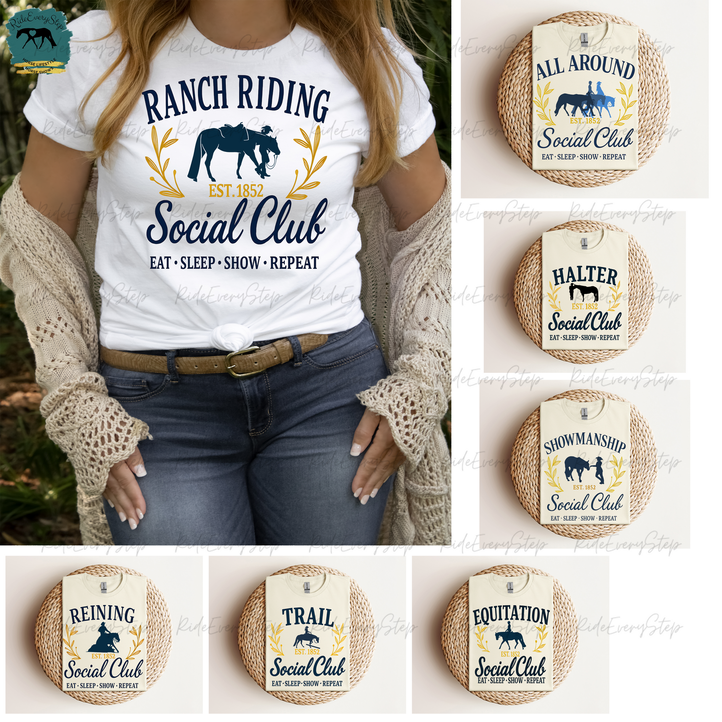 Custom Horse Disciplines Social Club Apparel