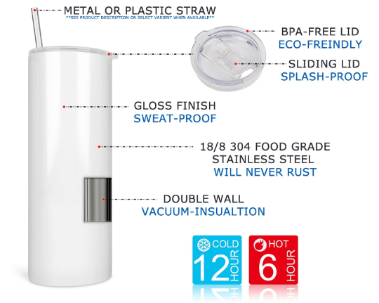 Show-Off Designs Tumbler Cup 20oz