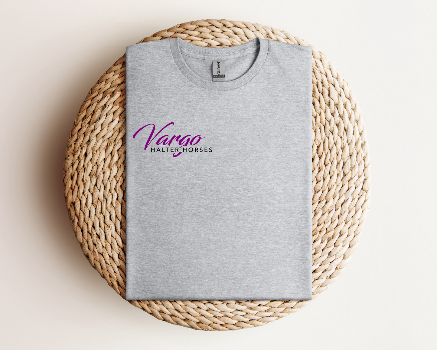 Vargo Halter Horses Chest Logo T-Shirt
