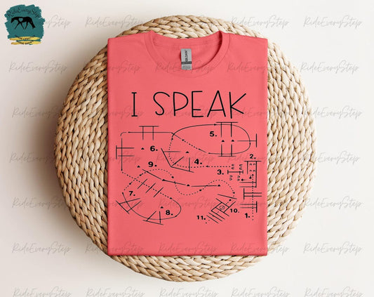 "I Speak" Trail Pattern T-Shirt