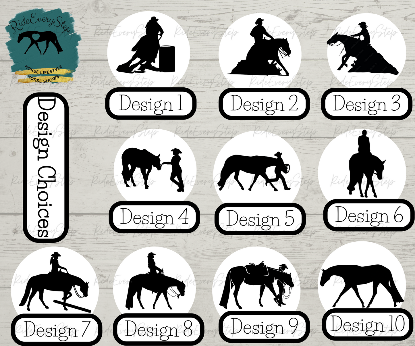 Custom Equine Discipline Washed Mesh Decorative Hat
