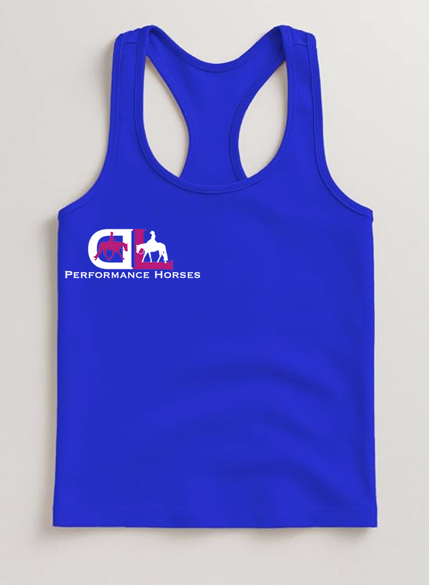 Dana Laing Performance Horses Chest Logo Youth Racerback Tank