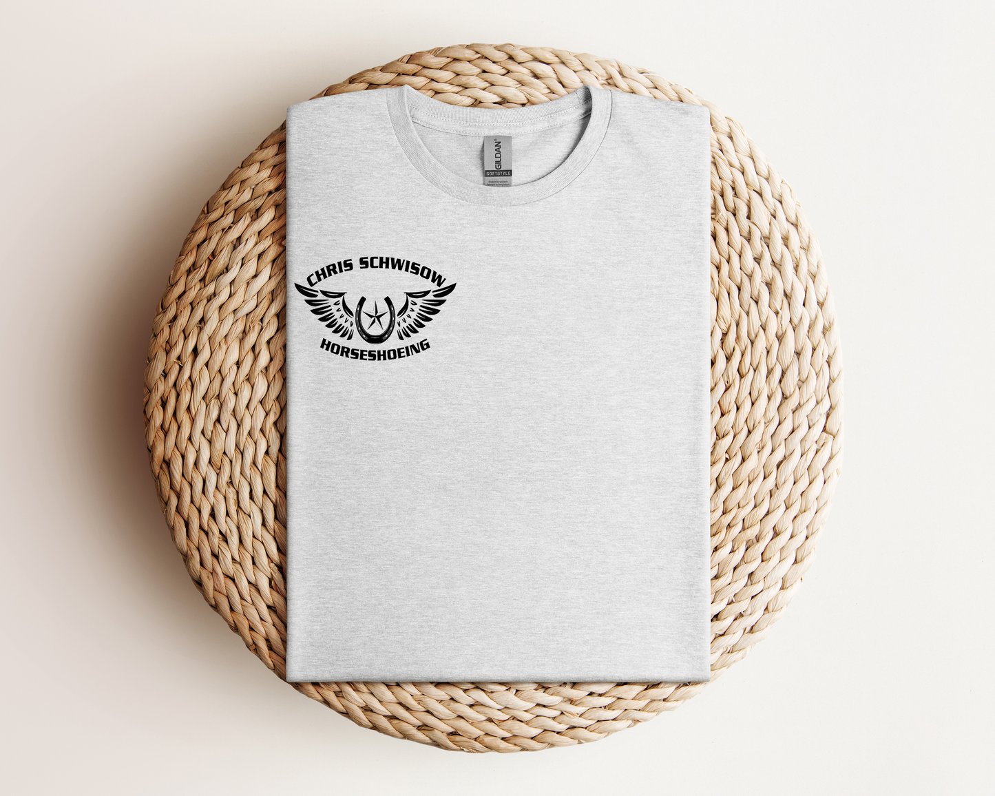 Chris Schwisow Horseshoeing Chest Logo Apparel