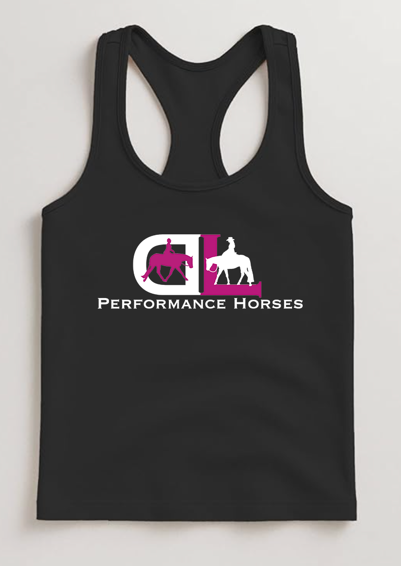 Dana Laing Performance Horses Logo Youth Racerback Tank