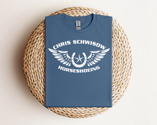 Chris Schwisow Horseshoeing Full Logo Apparel