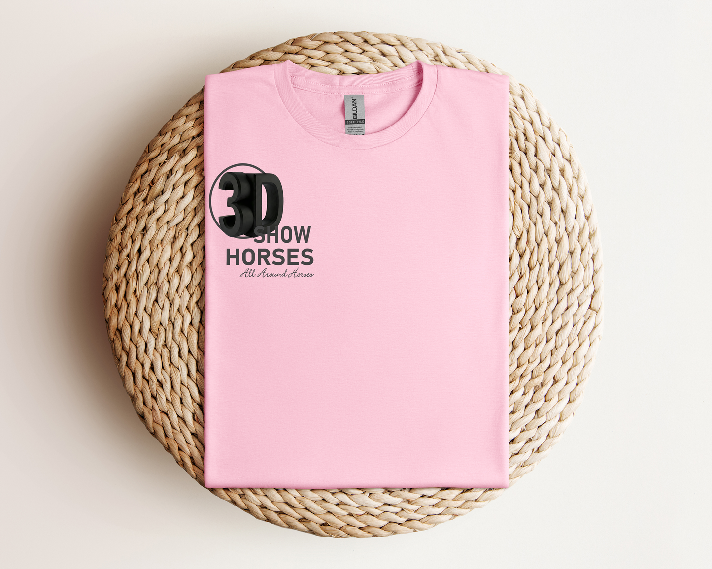 3D Show Horses Chest Logo Apparel