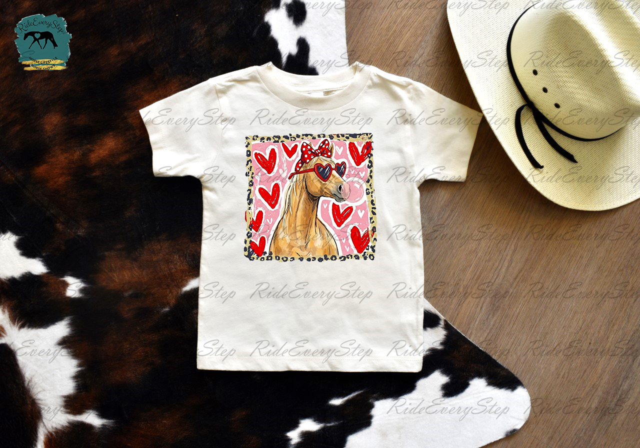 Leopard Valentine's Day Custom Horse Toddler and Infant