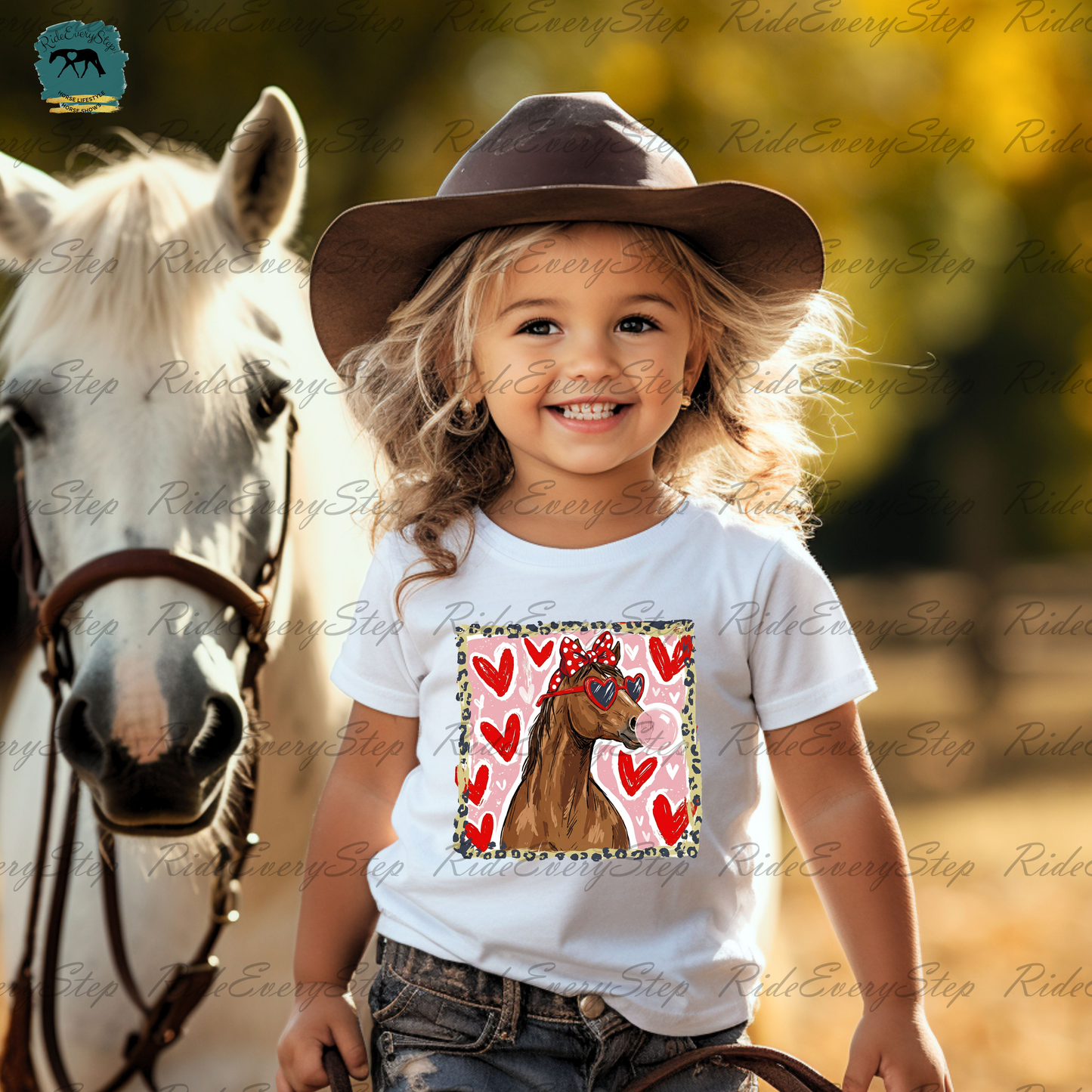 Leopard Valentine's Day Custom Horse Toddler and Infant