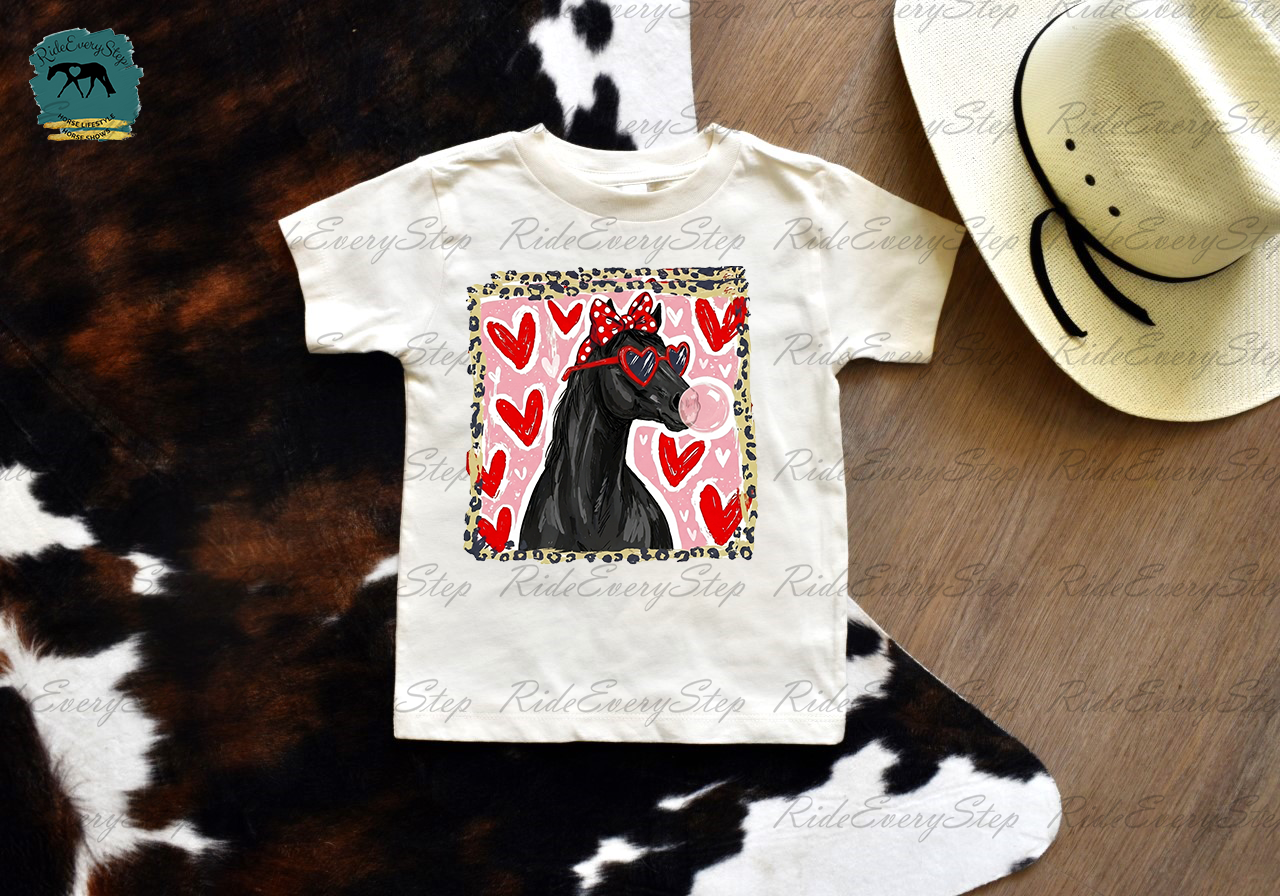 Leopard Valentine's Day Custom Horse Toddler and Infant