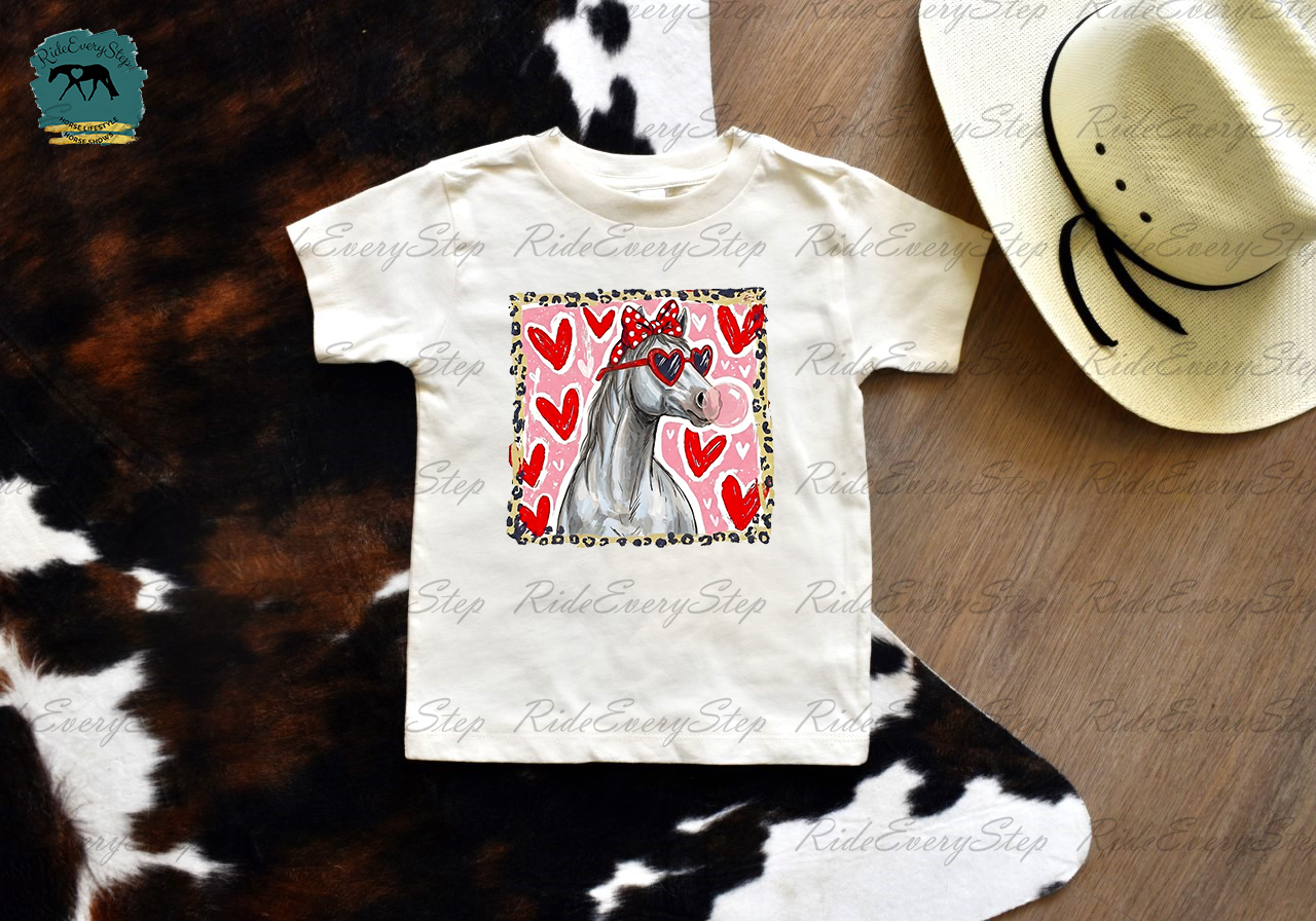 Leopard Valentine's Day Custom Horse Toddler and Infant