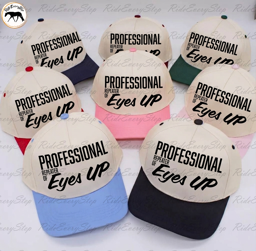 Professional Repeater of Eyes Up! – Equestrian Trainer Trucker Hat