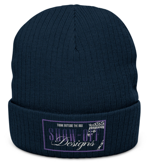 Show-Off Designs Ribbed Knit Beanie