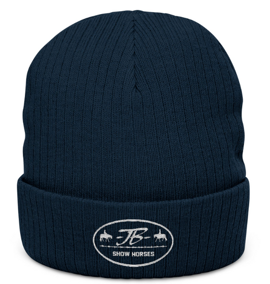 Justin Brown Ribbed Knit Beanie