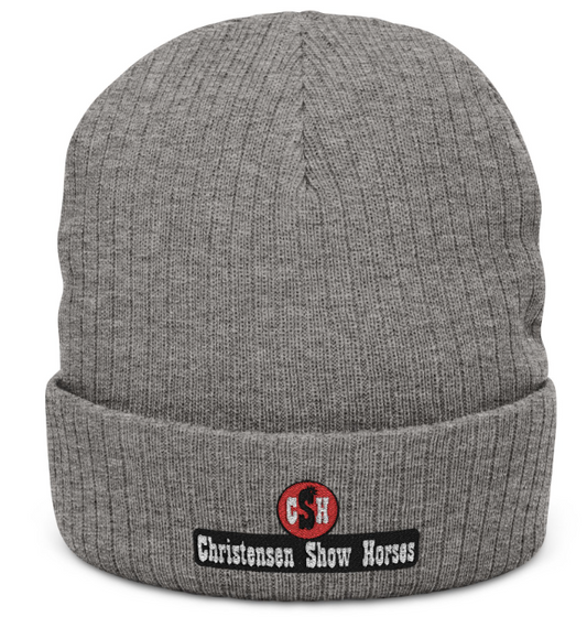 Christensen Show Horses Ribbed Knit Beanie