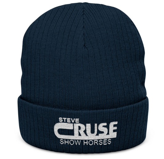 Steve Cruse Show Horses Ribbed Knit Beanie