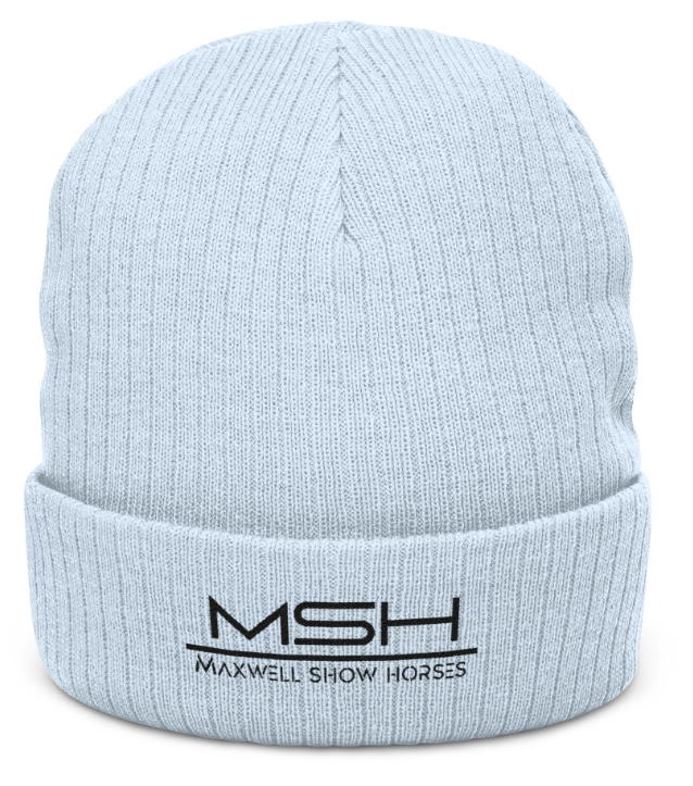 Maxwell Show Horses Ribbed Knit Beanie