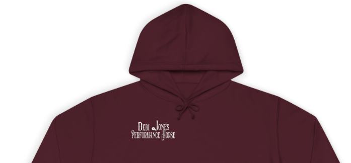 Debi Jones Performance Horses Chest Logo Hoodie