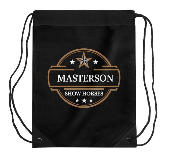 Masterson Show Horses Drawstring Bag