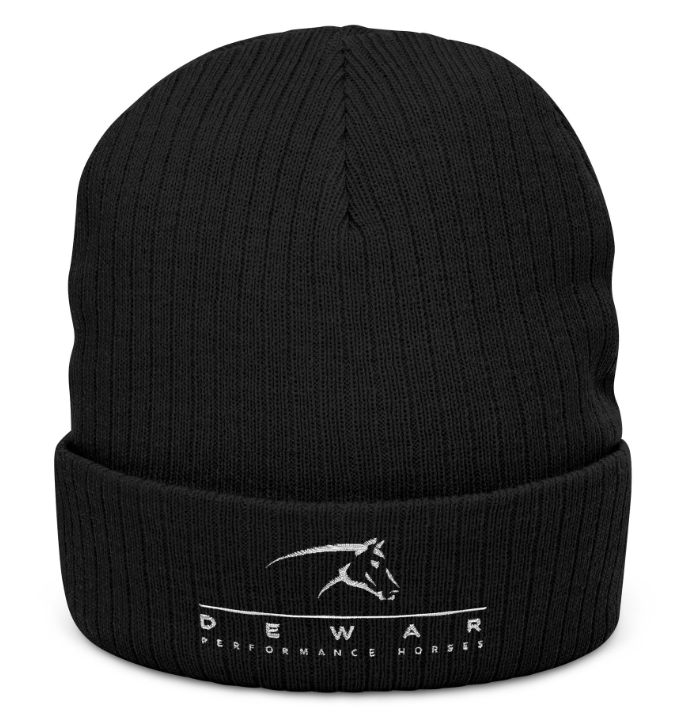 Dewar Performance Horses Ribbed Knit Beanie