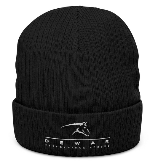 Dewar Performance Horses Ribbed Knit Beanie