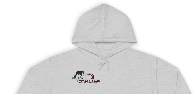 Full Throttle Show Horses Chest Logo Hoodie