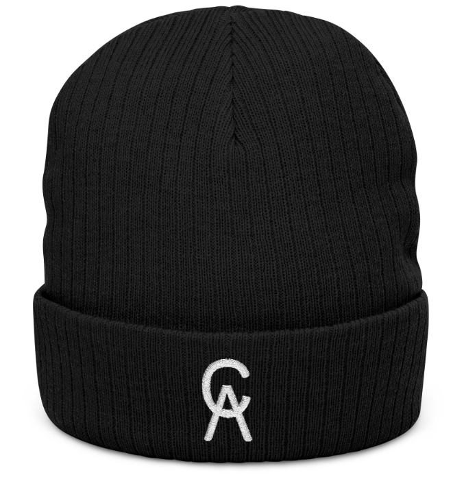 CA Performance Ribbed Knit Beanie