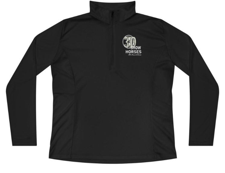 3D Show Horses Quarter-Zip Pullover