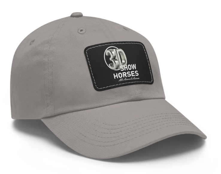 3D Show Horses Logo Square Patch Cap