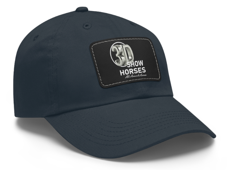 3D Show Horses Logo Square Patch Cap