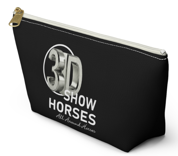 3D Show Horses Makeup Bag