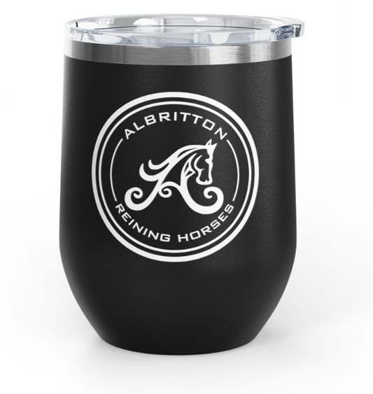 Albritton Reining Horses Wine Tumbler