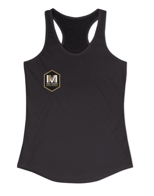 Mike Massey Show Horses Chest Logo Racerback Tank