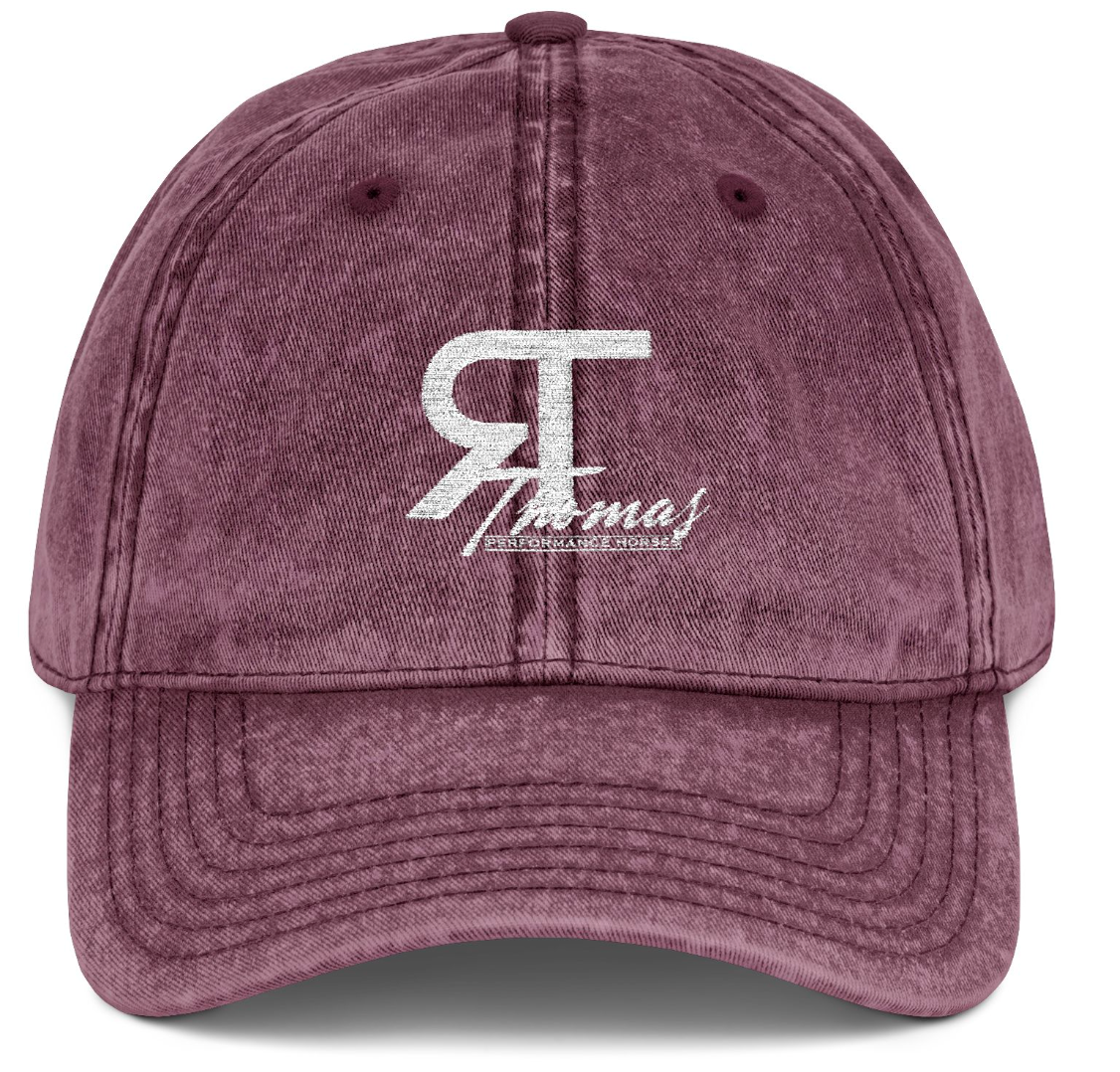Vintage Cap Embroidery Reid Thomas Performance Logo
