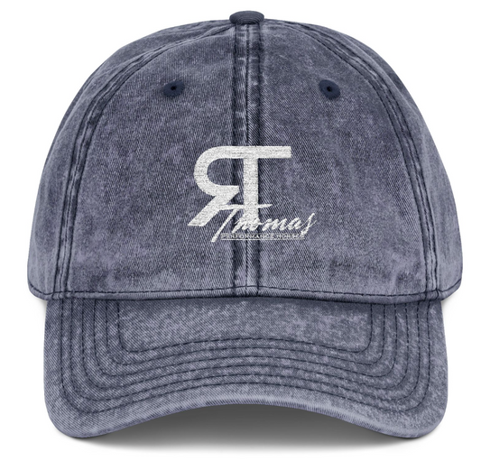 Vintage Cap Embroidery Reid Thomas Performance Logo