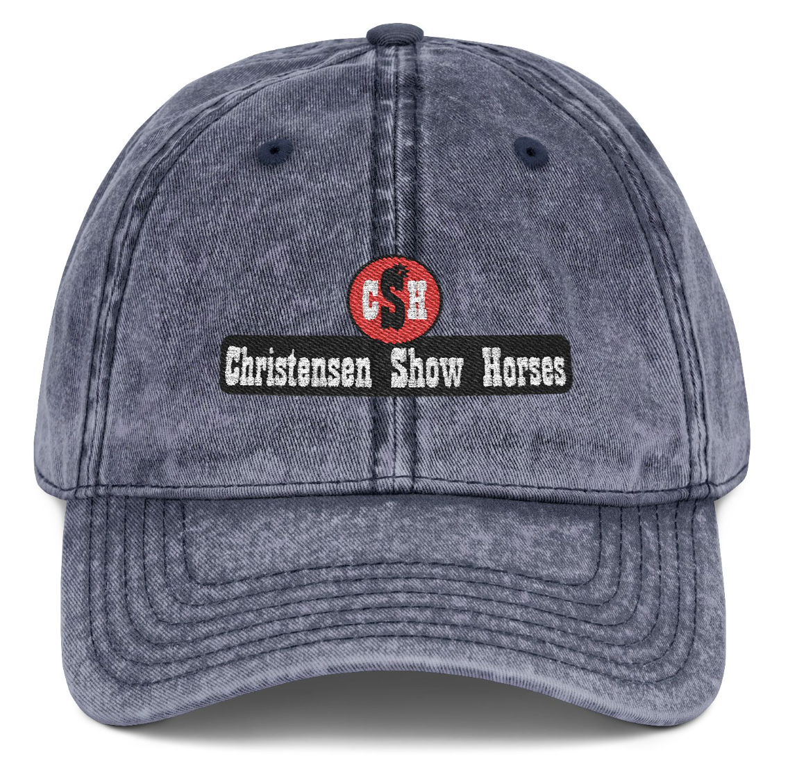 Vintage Cap Embroidery Christensen Show Horses Logo