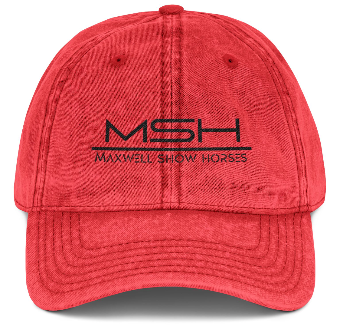 Vintage Cap Embroidery Maxwell Show Horses Logo