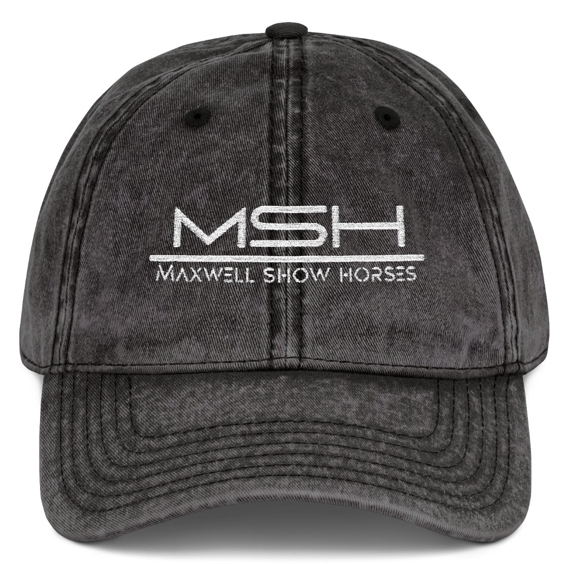 Vintage Cap Embroidery Maxwell Show Horses Logo