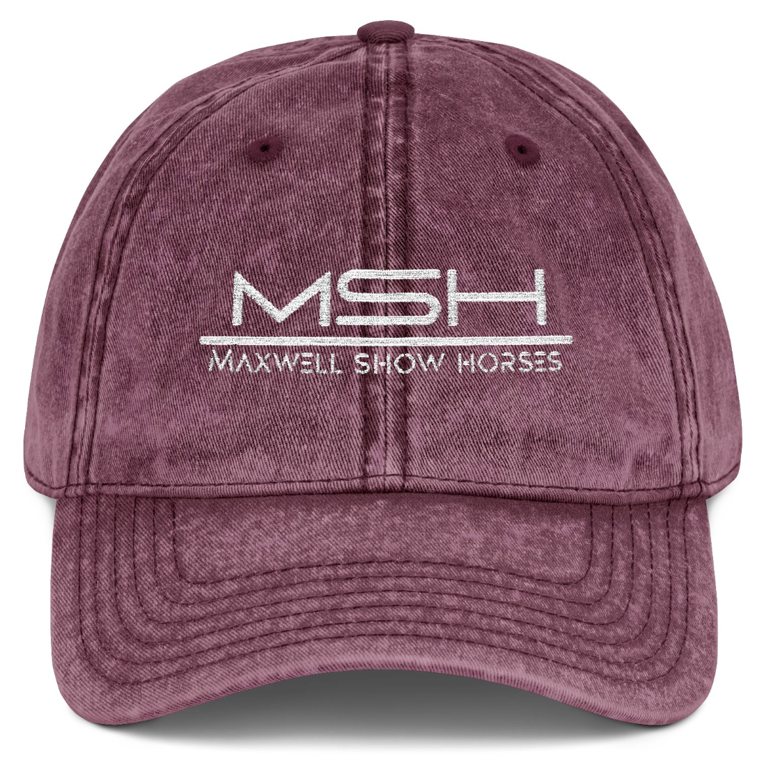 Vintage Cap Embroidery Maxwell Show Horses Logo