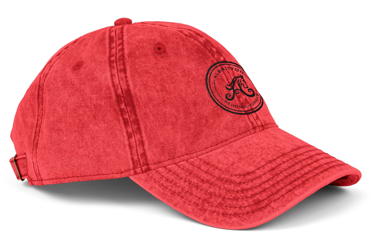 Vintage Cap Embroidery Albritton Reining Logo