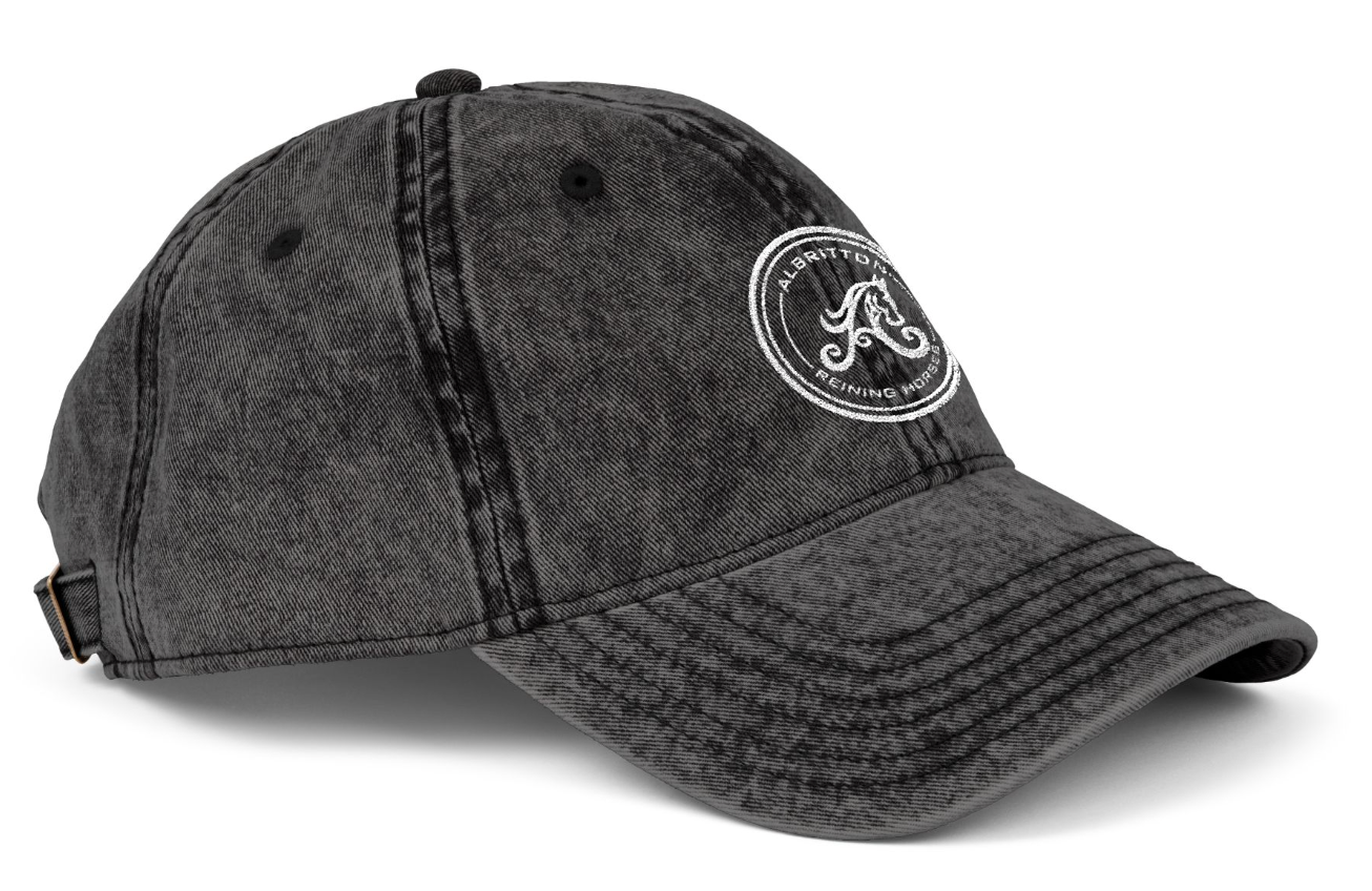 Vintage Cap Embroidery Albritton Reining Logo
