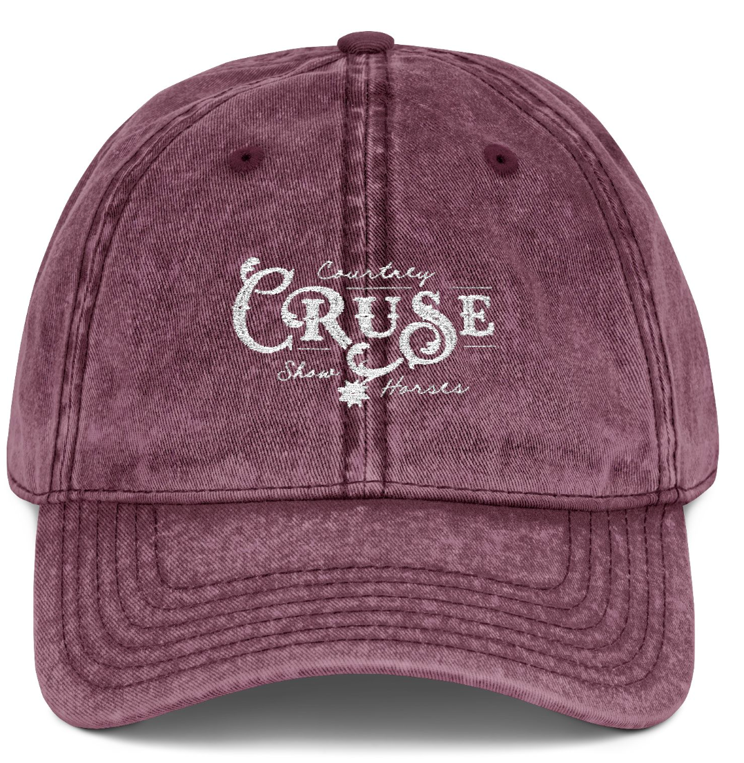 Vintage Cap Embroidery Courtney Cruse Show Logo