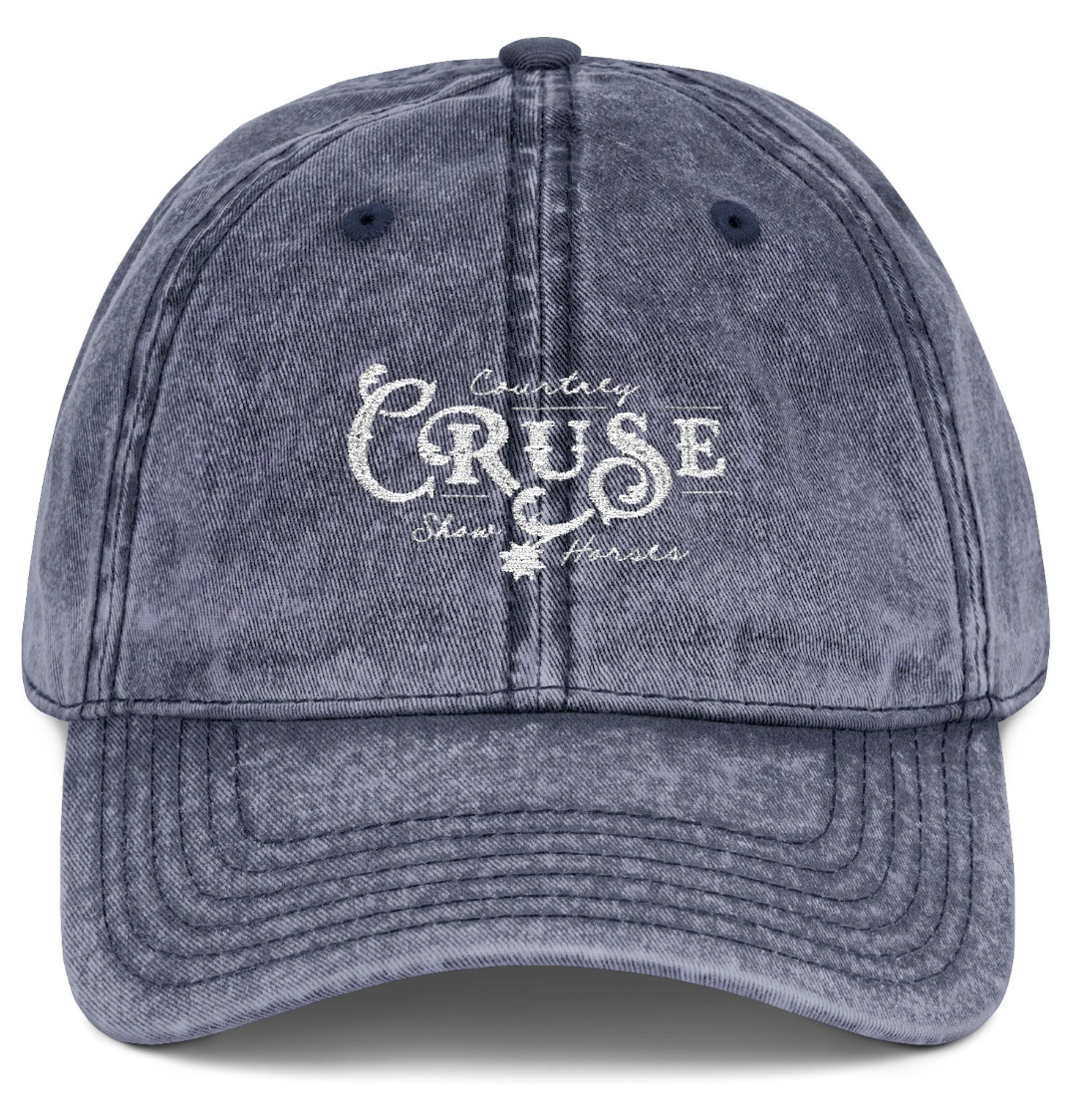 Vintage Cap Embroidery Courtney Cruse Show Logo