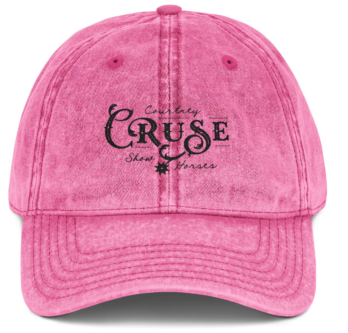 Vintage Cap Embroidery Courtney Cruse Show Logo