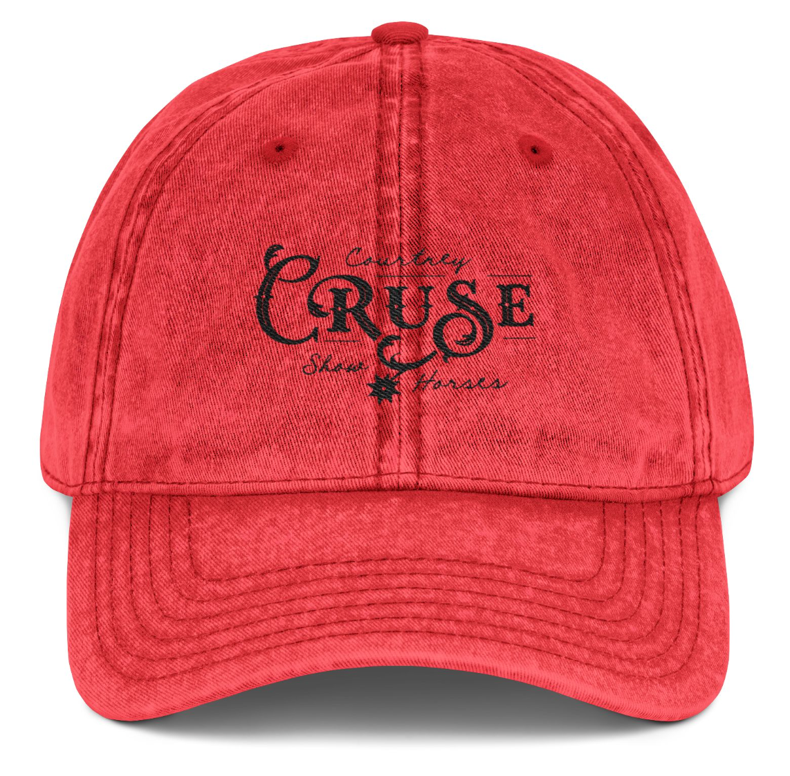 Vintage Cap Embroidery Courtney Cruse Show Logo