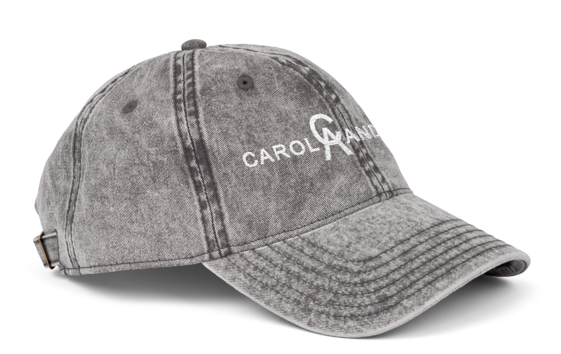 Vintage Cap Embroidery CA Performance Logo