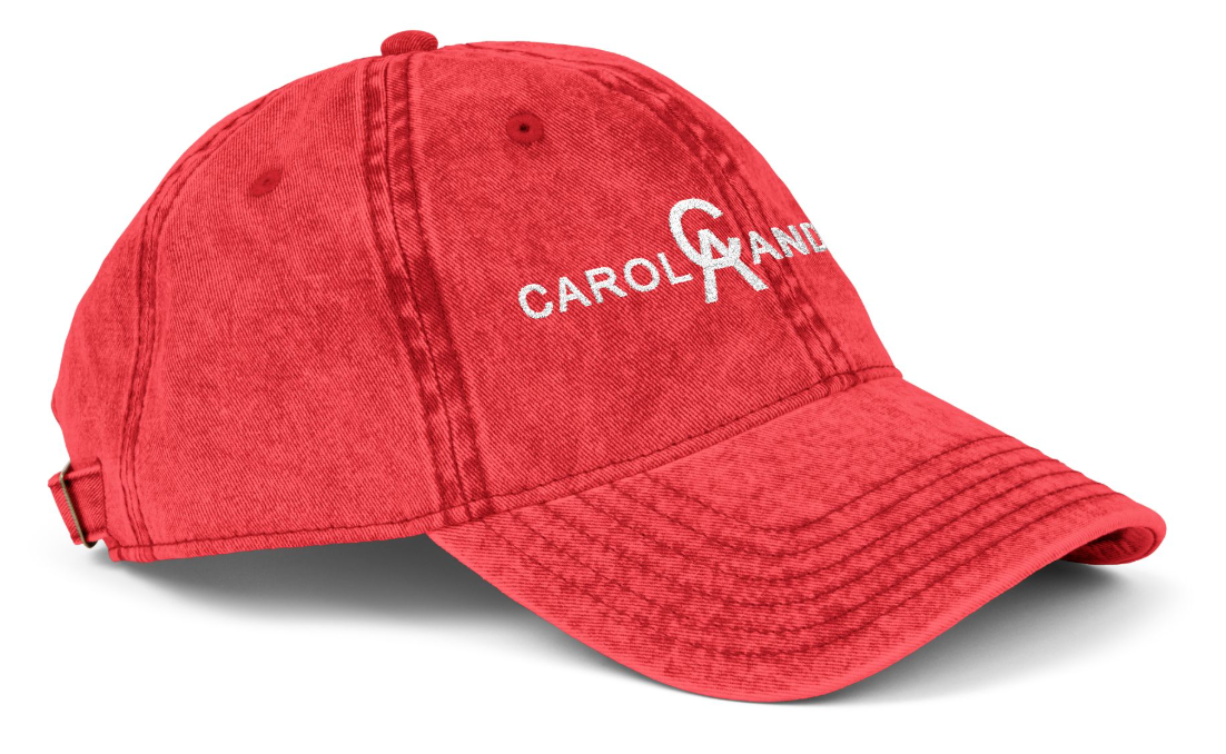 Vintage Cap Embroidery CA Performance Logo