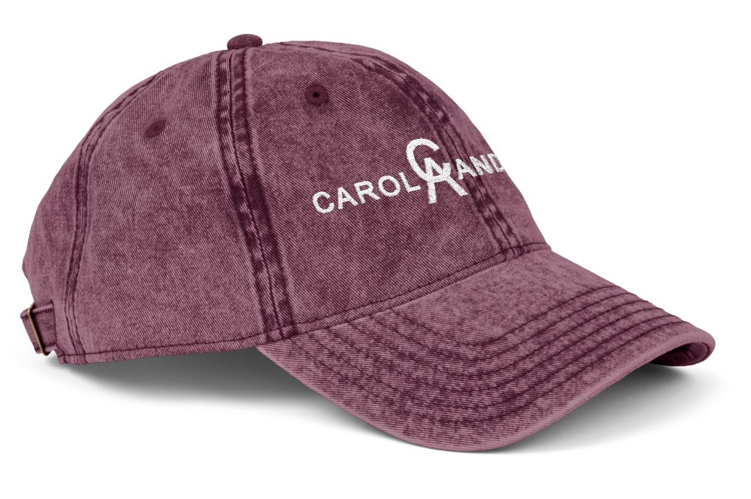 Vintage Cap Embroidery CA Performance Logo