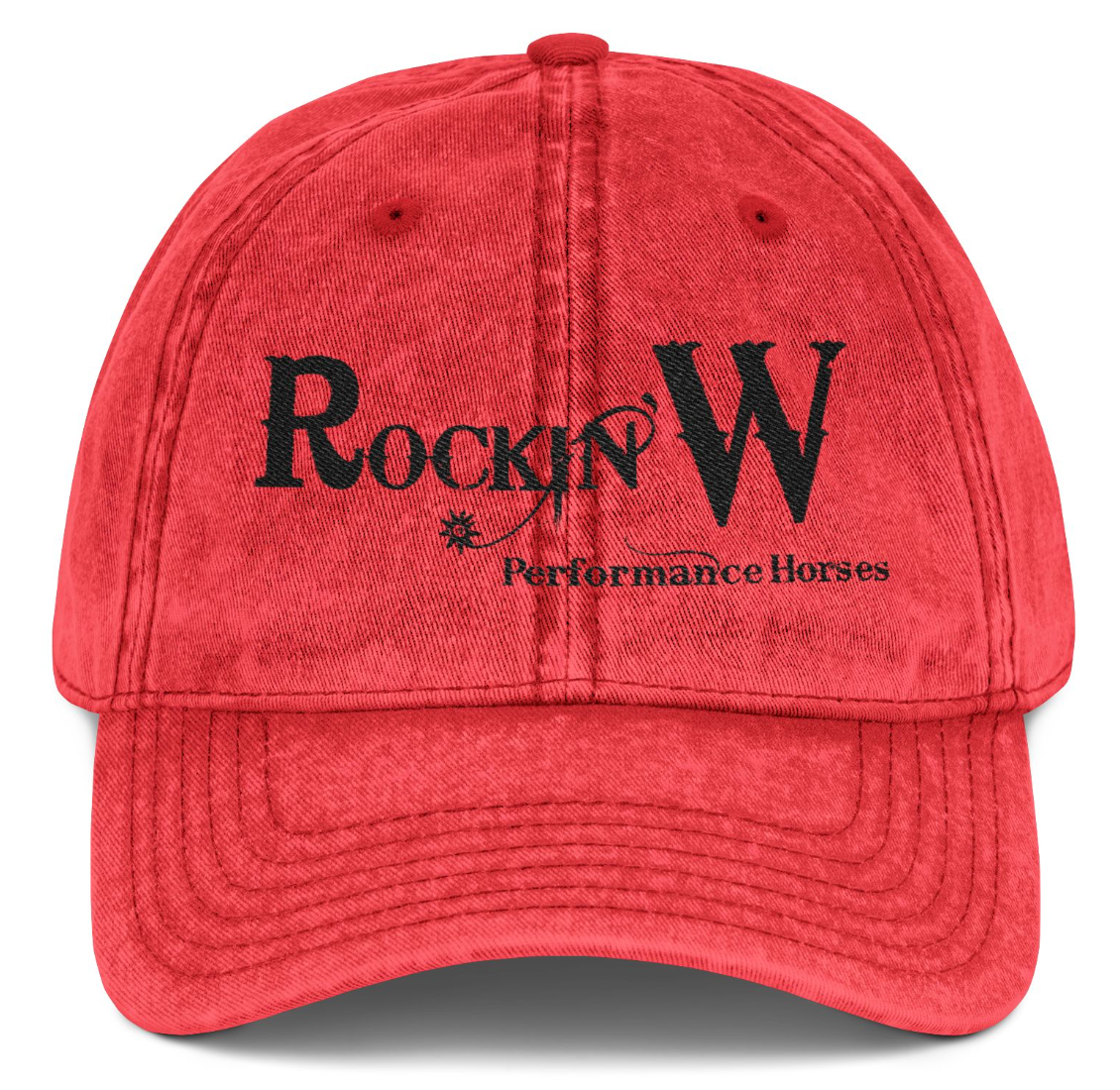 Vintage Cap Embroidery Rockin' W Performance Logo