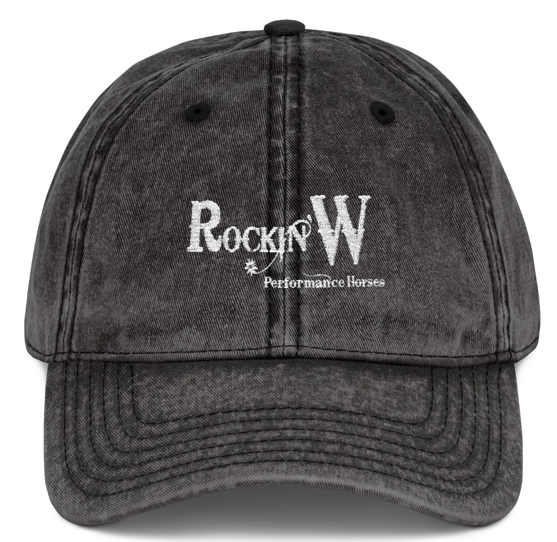 Vintage Cap Embroidery Rockin' W Performance Logo
