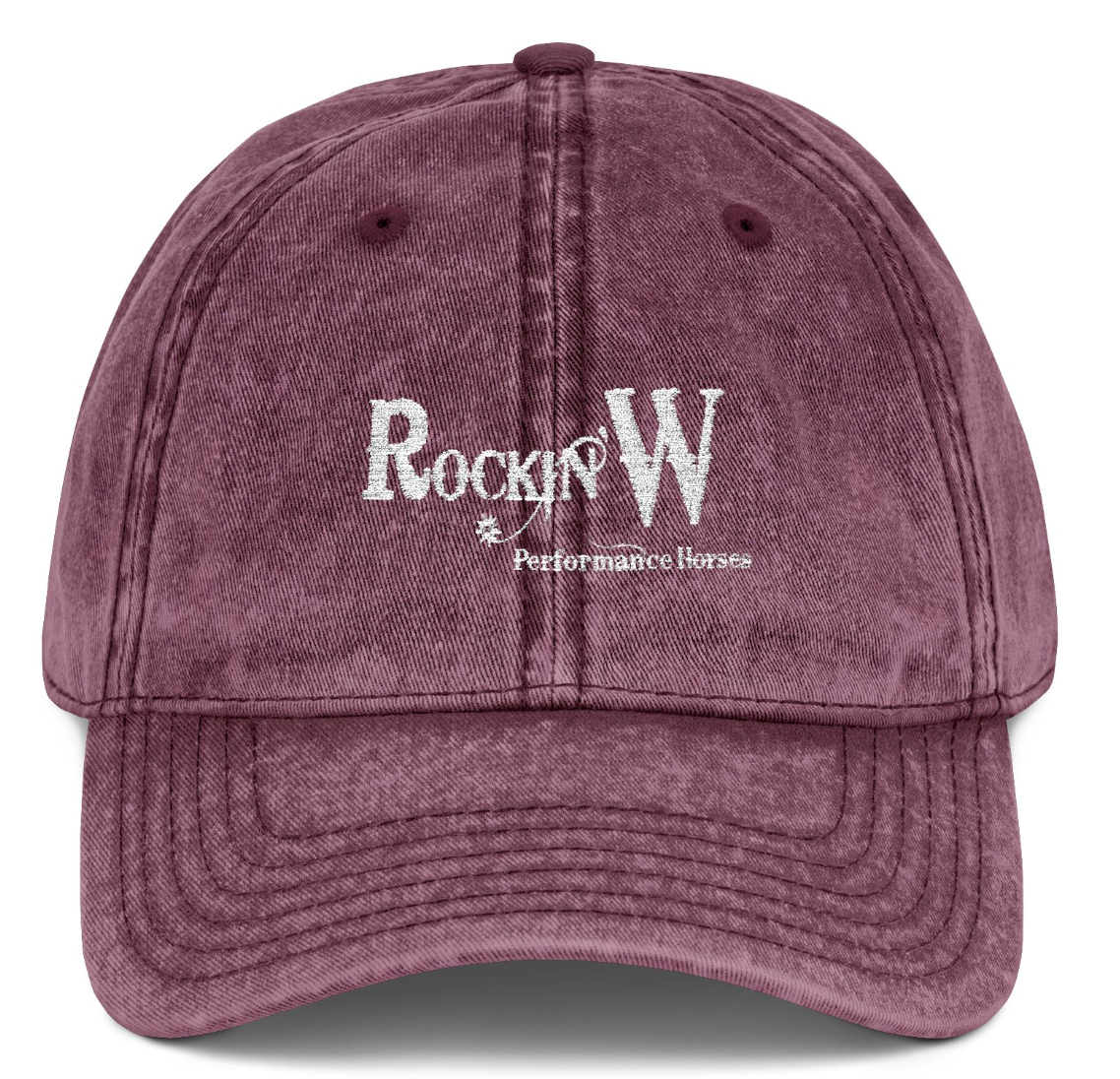 Vintage Cap Embroidery Rockin' W Performance Logo